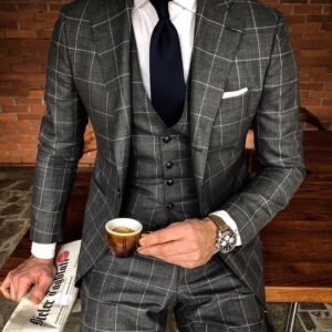 Black Checker Suit